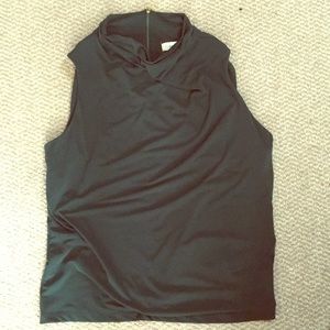 Deep forest green Calvin Klein cowl neck shell